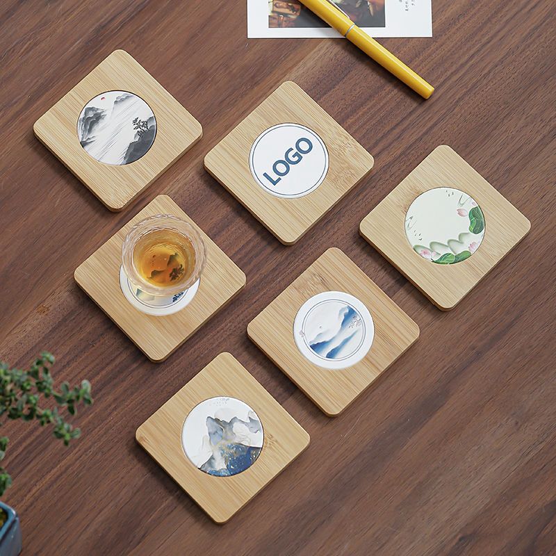 Bamboo Diatomite Coaster